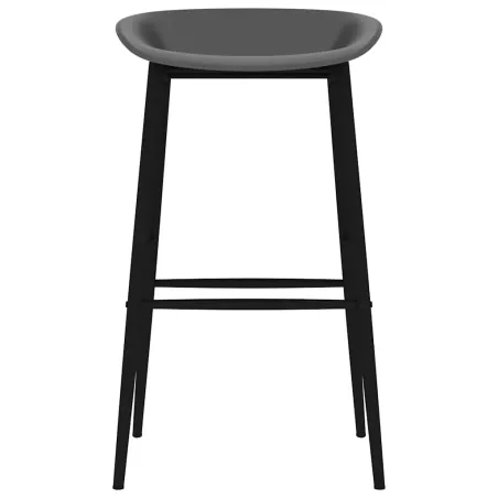 Chaises de bar lot de 4 gris