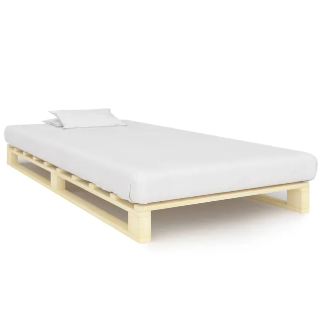 Cadre de lit de palette sans matelas 90x200 cm bois pin massif