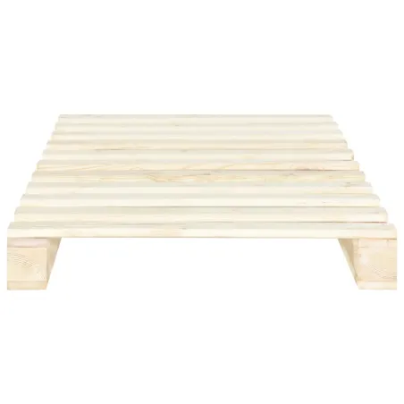 Cadre de lit de palette sans matelas 90x200 cm bois pin massif