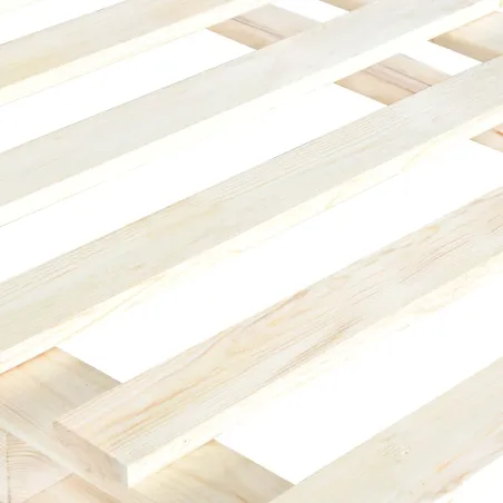 Cadre de lit de palette sans matelas 90x200 cm bois pin massif
