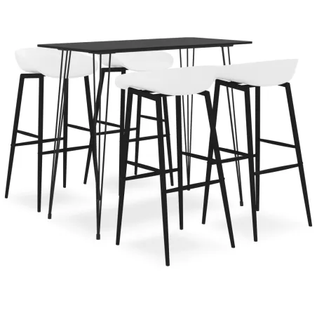 Ensemble de bar 5 pcs Noir et blanc