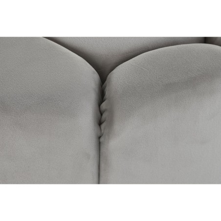Reposapiés DKD Home Decor Beige Poliéster Madera MDF (86 x 86 x 48 c