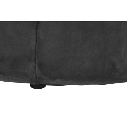 Reposapiés DKD Home Decor Gris 30 % Poliéster (85 x 85 x 48 cm) 2