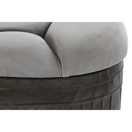 Kruk DKD Home Decor  Beige Metaal Polyester Donkerbruin (121 x 44 x 47 2