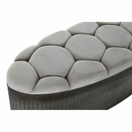 Barhocker DKD Home Decor  Beige Metall Polyester Dunkelbraun (121 x 44