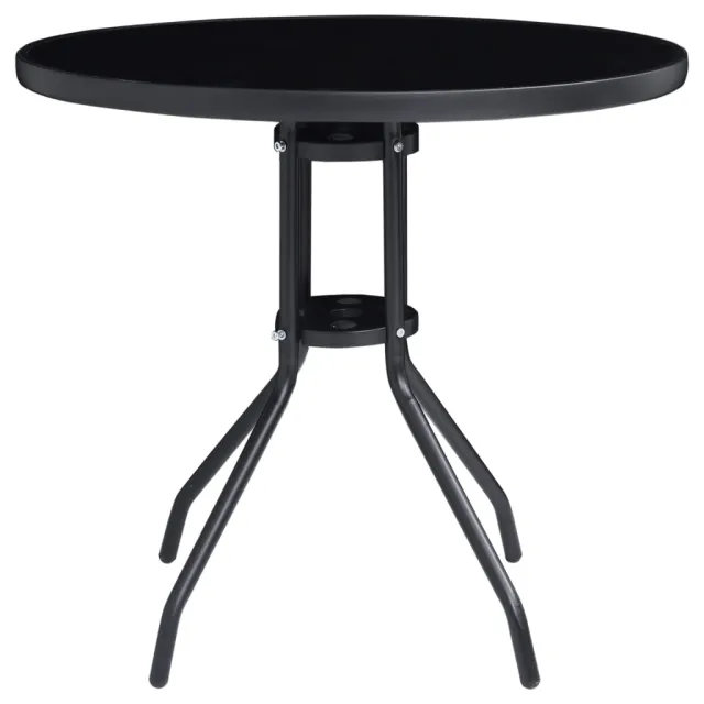 Ensemble de bistro 5 pcs noir et anthracite