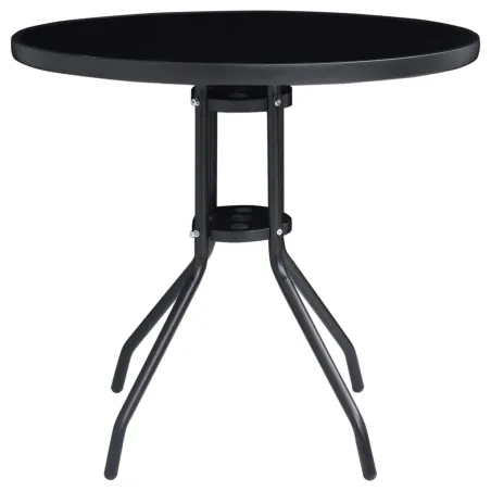 Ensemble de bistro 5 pcs noir et anthracite