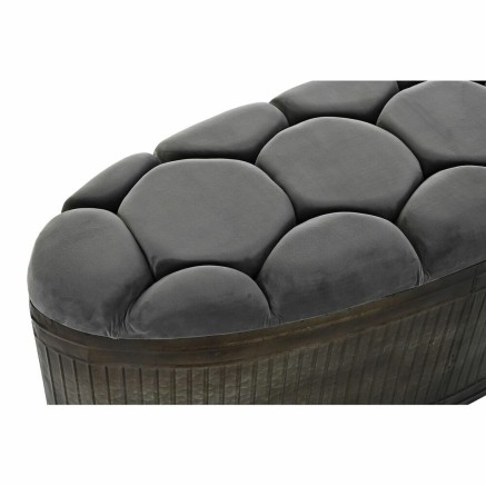Kruk DKD Home Decor Grijs Metaal 117 x 42 x 47 cm 2