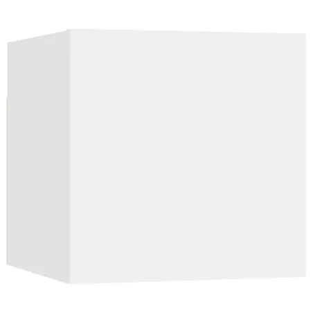 Ensemble de meubles TV 7 pcs Blanc Bois d'ingénierie