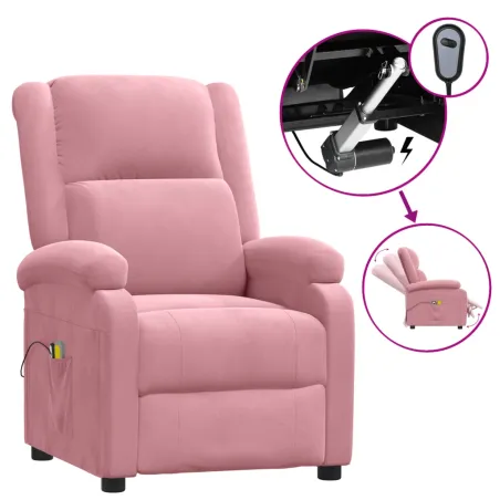 Fauteuil électrique de massage Rose Velours