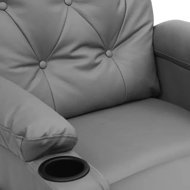 Fauteuil de massage électrique Gris Similicuir