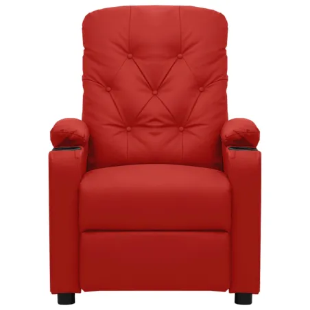 Fauteuil de massage électrique Rouge bordeaux Similicuir