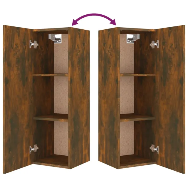 Ensemble de meubles TV 4 pcs Chêne fumé Bois d'ingénierie