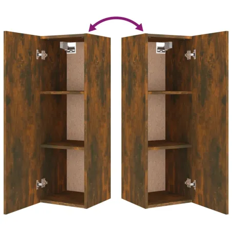 Ensemble de meubles TV 4 pcs Chêne fumé Bois d'ingénierie