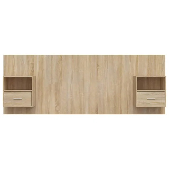 Tête de lit avec armoires Chêne sonoma Bois d'ingénierie