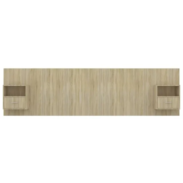 Tête de lit avec armoires Chêne sonoma Bois d'ingénierie