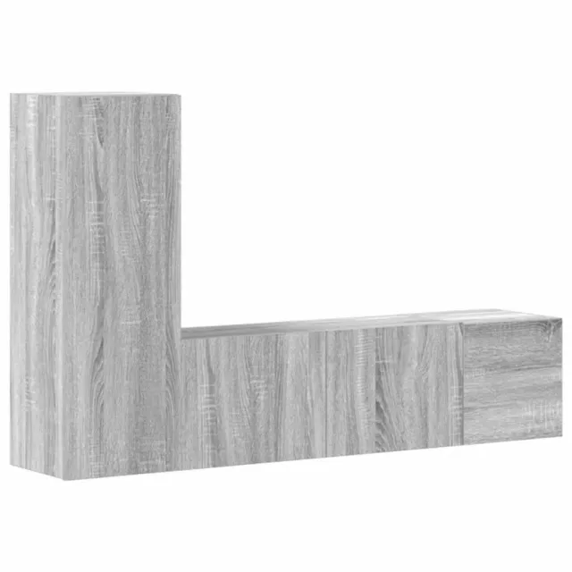 Ensemble de meubles TV 3 pcs Sonoma gris Bois d'ingénierie