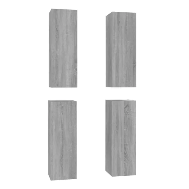 Meubles TV 4 pcs Sonoma gris 30,5x30x90 cm Bois d'ingénierie