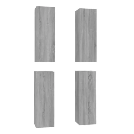Meubles TV 4 pcs Sonoma gris 30,5x30x90 cm Bois d'ingénierie