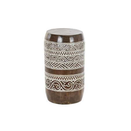Side table DKD Home Decor White Natural 28 x 28 x 50 cm 29 x 29 x 50 c