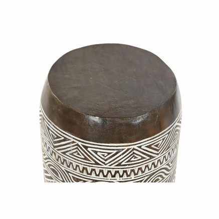 Side table DKD Home Decor White Natural 28 x 28 x 50 cm 29 x 29 x 50 c 2