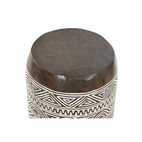 Side table DKD Home Decor White Natural 28 x 28 x 50 cm 29 x 29 x 50 c