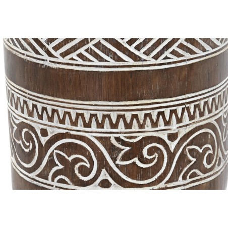 Bijzettafel DKD Home Decor Wit Natuurlijk 28 x 28 x 50 cm 29 x 29 x 50