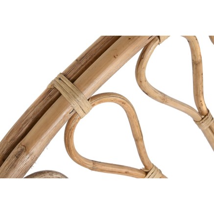 Kopfende des Betts DKD Home Decor natürlich Sonnenblume Holz Rattan 1 2