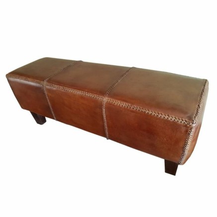 Banqueta DKD Home Decor  Marrón Aluminio Teca 120 x 46 x 41 cm 120 x