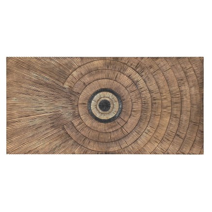 Kopfende des Betts DKD Home Decor Gold natürlich Holz MDF 180 x 3,5 x