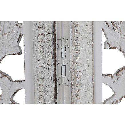 Paravent DKD Home Decor Blanc Bois de manguier Bois MDF 150 x 2 x 180 2