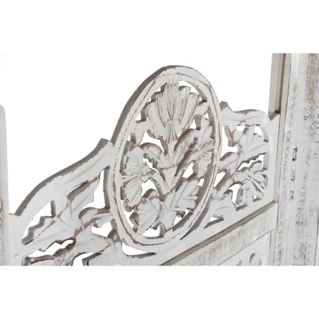 Paravent DKD Home Decor Blanc Bois de manguier Bois MDF 150 x 2 x 180