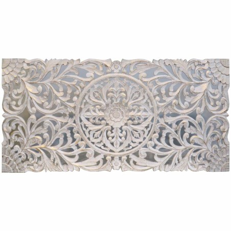 Hoofdbord DKD Home Decor Wit Gouden Hout MDF 180 x 4 x 90 cm