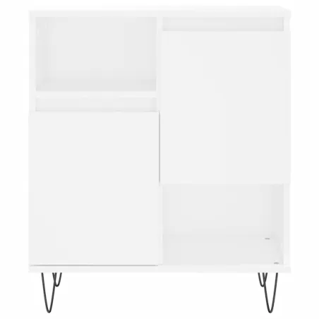 Buffets 2 pcs blanc bois d'ingénierie