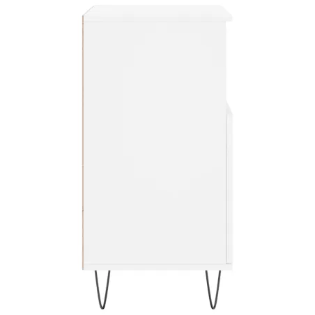 Buffets 2 pcs blanc bois d'ingénierie