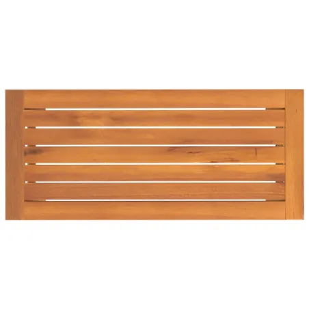 Banc de jardin 80x35x45 cm bois massif d'acacia
