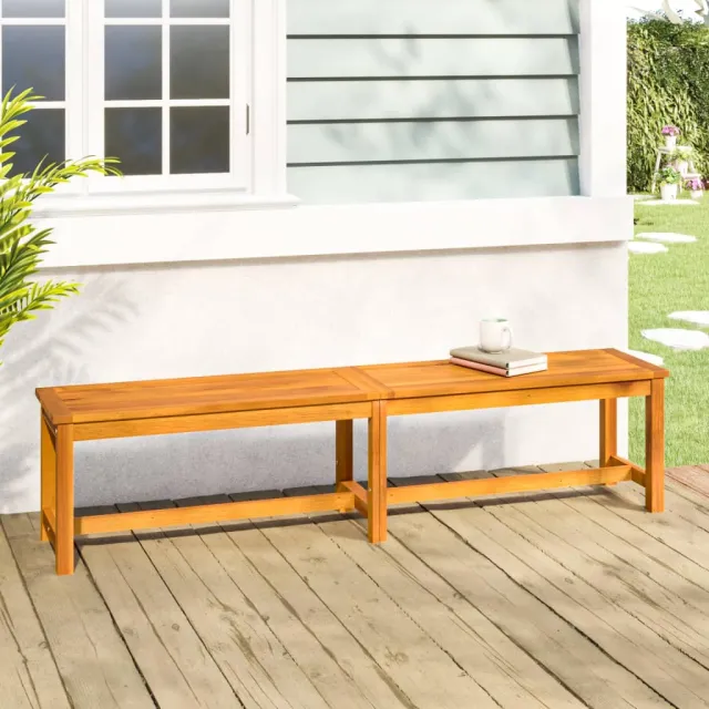 Banc de jardin 180x35x45 cm bois massif d'acacia