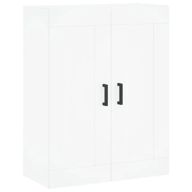 Armoires murales 2 pcs blanc bois d'ingénierie