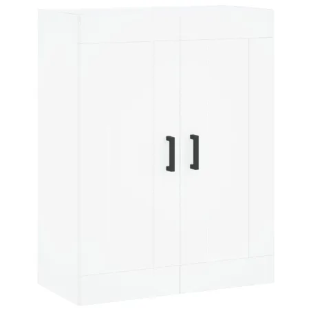 Armoires murales 2 pcs blanc bois d'ingénierie