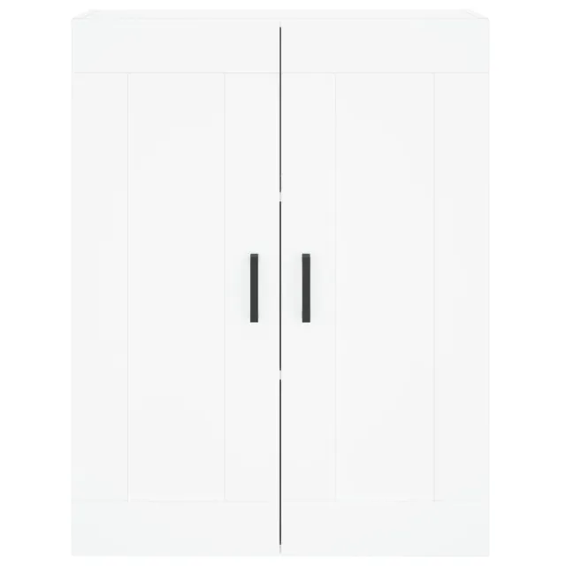 Armoires murales 2 pcs blanc bois d'ingénierie