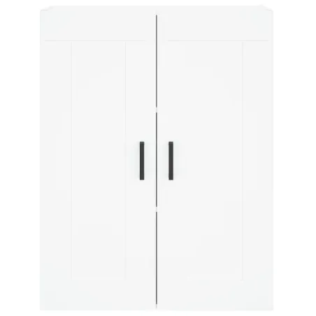 Armoires murales 2 pcs blanc bois d'ingénierie