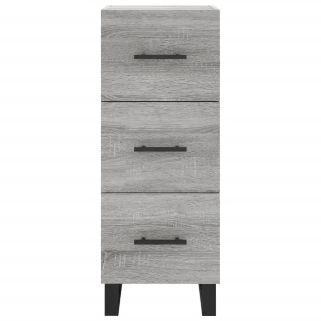 Buffet haut Sonoma gris 34,5x34x180 cm Bois d'ingénierie