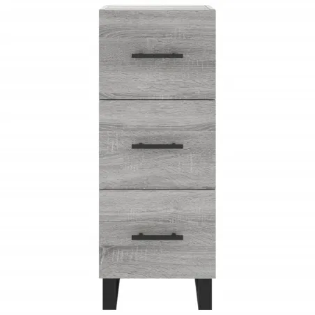 Buffet haut Sonoma gris 34,5x34x180 cm Bois d'ingénierie