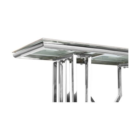 Recibidor DKD Home Decor Blanco Plateado 120 x 40 x 78 cm
