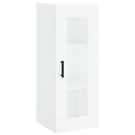 Buffet haut Blanc 34,5x34x180 cm Bois d'ingénierie