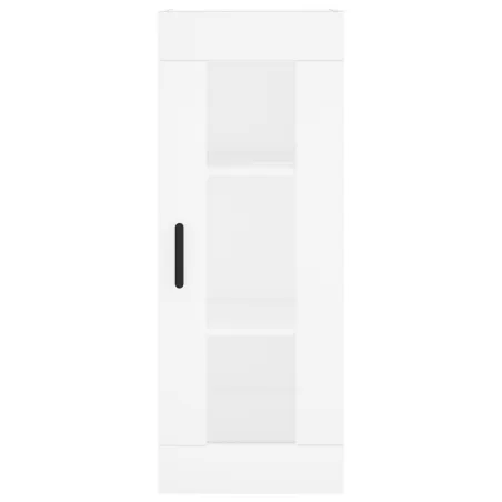 Buffet haut Blanc 34,5x34x180 cm Bois d'ingénierie