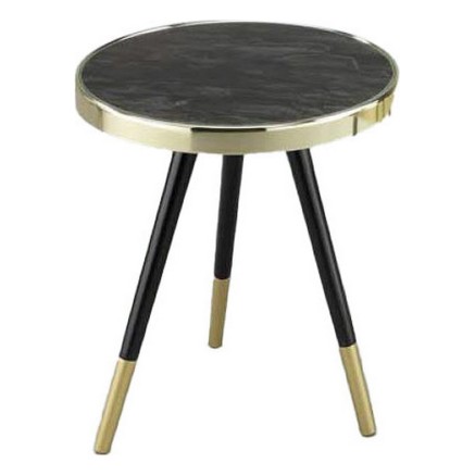 Mesa auxiliar DKD Home Decor Cristal Acero (42,5 x 42,5 x 48 cm)
