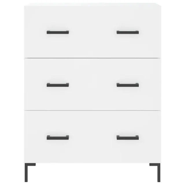 Buffet haut Blanc 69,5x34x180 cm Bois d'ingénierie