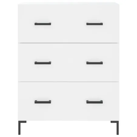 Buffet haut Blanc 69,5x34x180 cm Bois d'ingénierie