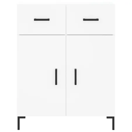 Buffet haut Blanc 69,5x34x180 cm Bois d'ingénierie